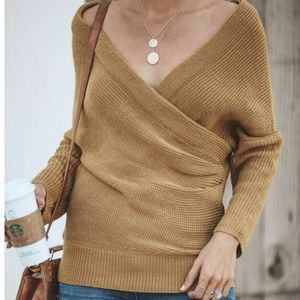 NWT Vici Collection Wrap Me Up Sweater Beige - Medium